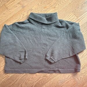lululemon athletica Dark Gray Cowl Neck Sweater